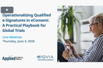 Operationalizing Qualified e-Signature In eConsent A Practical Playbook For Global Trials