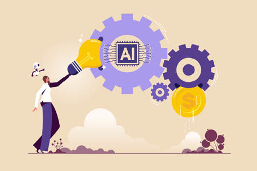 Working with AI or partnership with a robot, businesswoman, robot collaboration, integrating artificial intelligence into workflow-GettyImages-2246804486