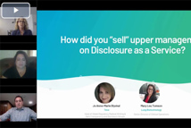 Getting Buy-In For Disclosure As A Service Getting Buy-In For Disclosure As A Service