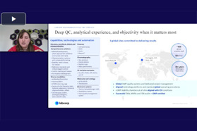 Labcorp Biopharmaceutical CMC Services Capacity Update October 2025: Analytical Services Labcorp Biopharmaceutical CMC Services Capacity Update October 2025