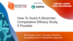 How To Avoid A Biosimilar Comparative Efficacy Study, If Possible