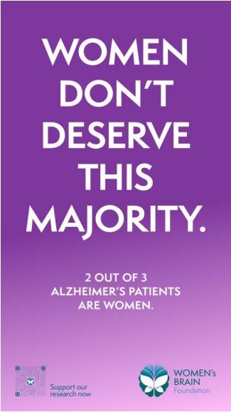 Women's Brain Foundation campaign ad 