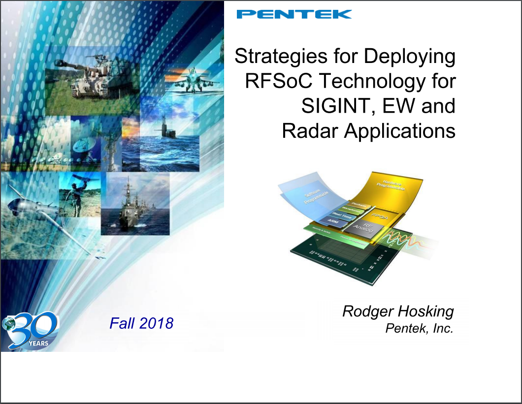 Strategies For Deploying RFSoC Technology For SIGINT And Radar