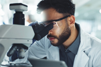 IR Spectral Signatures Of GC, AU, And GU Base Pairing In H2O-Based Buffer By MMS GettyImages-2214027408 lab_research_microscope