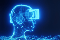 Augmented reality, Hologram of human head-GettyImages-1399210052