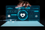Innovative Healthcare Technology, Digital Interface, Analyzing Data-GettyImages-2285827921
