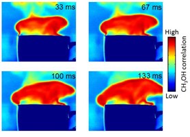 Time-Resolved Infrared Multispectral Imaging of Gases methanol vapors