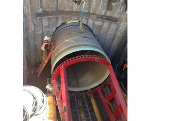 120-inch HOBAS Jacking Pipe 