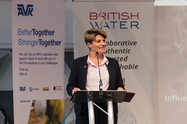 Image 1_ Water Minister Emma Hardy delivering the keynote address Image 1_ Water Minister Emma Hardy delivering the keynote address