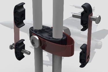 Tube clamp submitted by the SES team