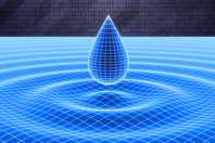 drop of water on grid-GettyImages-1345408302