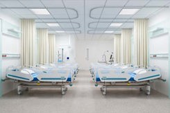 empty hospital beds, clean clinical environment-GettyImages-2267391736