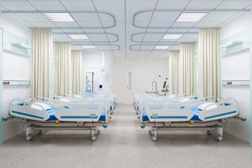 empty hospital beds, clean clinical environment-GettyImages-2267391736