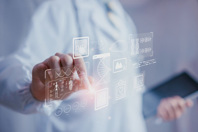 medical analytics, digital AI interface, DNA insights, machine learning, healthcare-GettyImages-2262212754