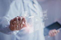 medical analytics, digital AI interface, DNA insights, machine learning, healthcare-GettyImages-2262212754