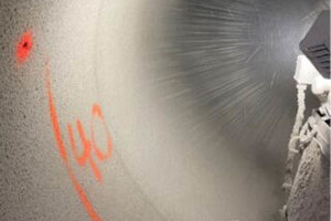 GeoSpray HCE installation via centrifugal force