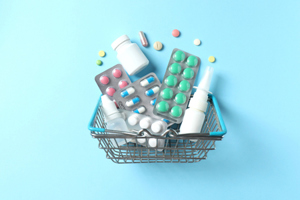 medications in shopping basket-GettyImages-2281371864