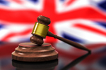 Judge Gavel and Flag of United Kingdom GettyImages-535769117