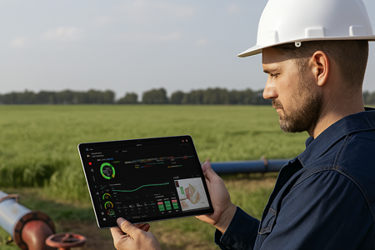 Engineer with LeakZon Dashboard 