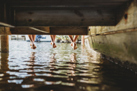 Friends relaxing on pier-GettyImages-938437460