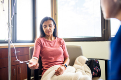 Chemotherapy treatment in the medical room-GettyImages-2211967995