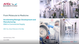 Avid Bioscience June 2026 Capabilities Update Cell Line Development
