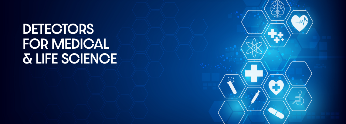 Detectors for medical and life science