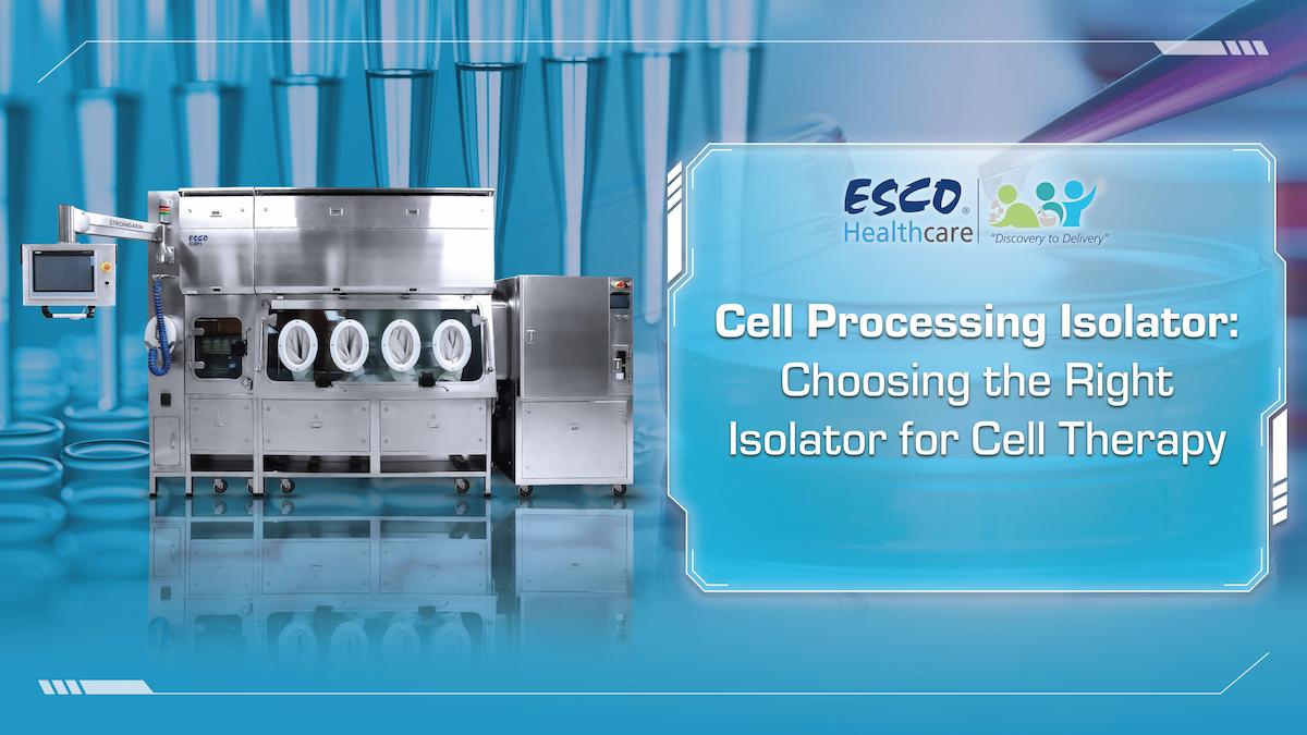Cell Processing Isolator Choosing The Right Isolator For Cell Therapy