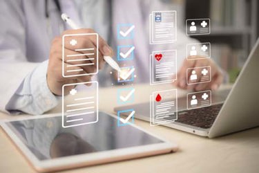 EHR Checklist, secure digital workflow, medical records, patient date-GettyImages-2234691940