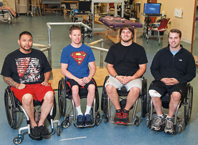 spinal stimulation helps four patients with parapleg