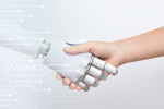 Robotic and human handshake-GettyImages-2158226298
