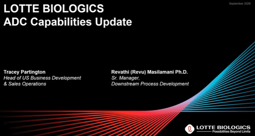 Lotte Biologics Capabilities Update September 2026: ADC