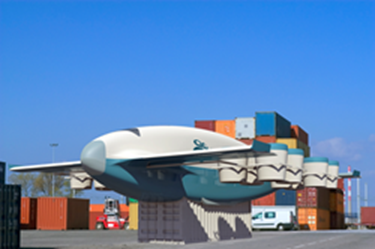 gI_59574_VV Plane at Container Port