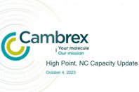 Cambrex - OPCU Small Molecule October 2023