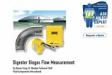 Digester Biogas Flow Measurement