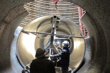 Inside tunnel