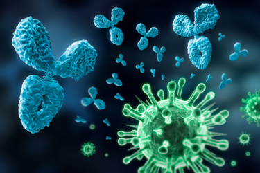 Virus Cells and Antibodies GettyImages-1171703301
