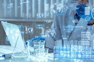 Scientist laboratory research drug discovery