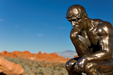 Rodin's Thinker at Sandstone Valley