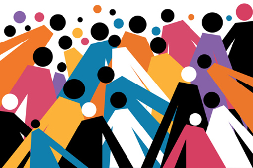 Multi-colored human figures-GettyImages-1495360015