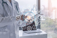 GettyImages-1313030664-doctor-office-tablet-futuristic-ai-connected