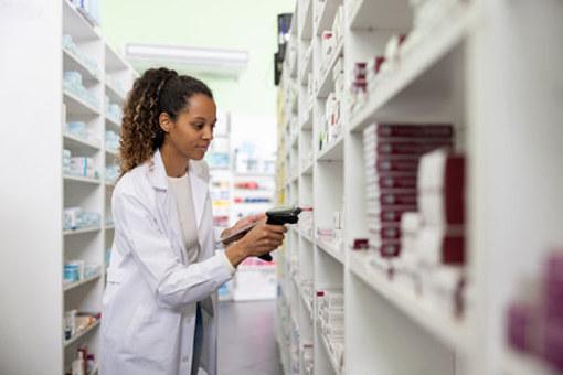 pharmacist taking inventory, healthcare, medicine-GettyImages-2208575496