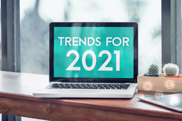 Trends for 2021 in laptop computer screen iStock-1266385501