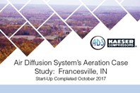Air Diffusion System Helps Francesville’s With New Aeration System