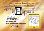 Dual Output, Spread Spectrum, Step-Down DC/DC Converter Delivers 250mA per Channel without Inductors