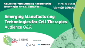 Emerging Manufacturing Technologies For Cell Therapies | Audience Q&A 25_03_CGL_1280x720_Seg05