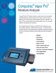 Brochure: Computrac Vapor Pro Moisture Analyzer