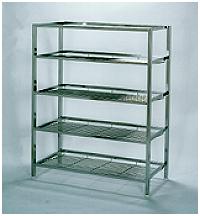 Slanted Rod Top Storage WIP Rack