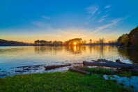 Reducing Water Loss With Continuous Monitoring Sensors Sunset beaver lake-GettyImages-1483119259