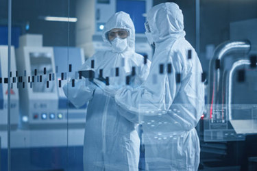 GettyImages-1294339649 drug development, cleanroom